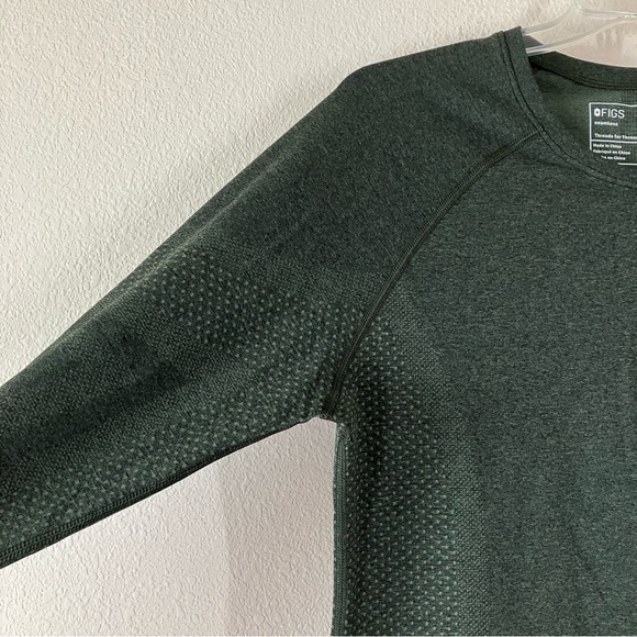 FIGS Salta Seamless Longsleeve Underscrub T-Shirt 2XL Medical Nurse Doctor Green - Picture 3 of 11